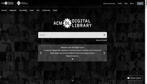 screenshot for ACM (Association for Computing Machinery) Digital Library property=