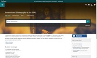 International Bibliography of Art (UBA) screenshot